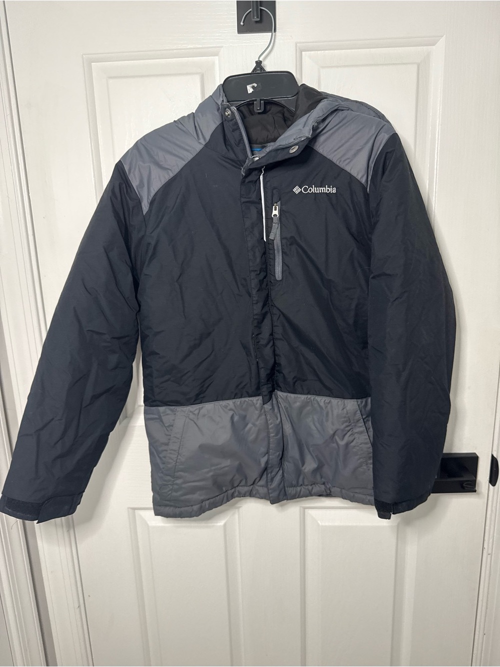 Columbia Kids Black and Gray Colorblock Puffer Jacket